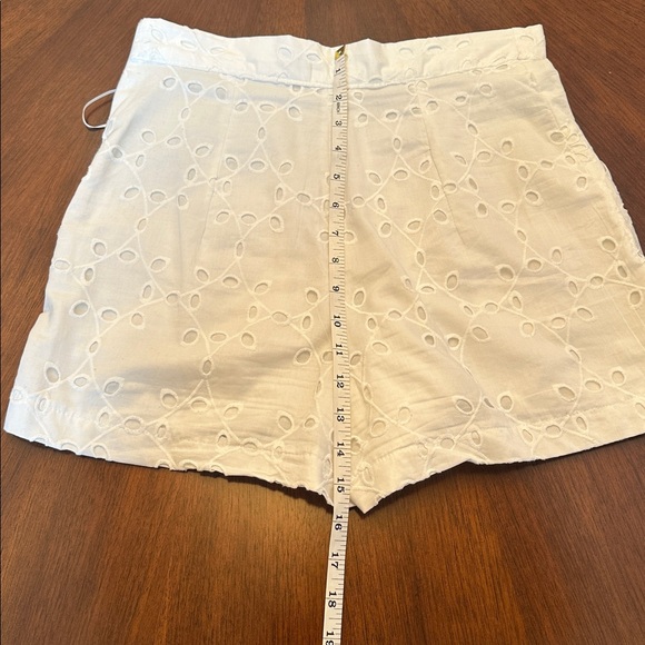 ZARA White Eyelet Blouse & Shorts Set Embroidered Summer Outfit - Picture 8 of 15